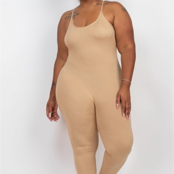 Solid Bodycon Cami Jumpsuit - Picture 2 of 3